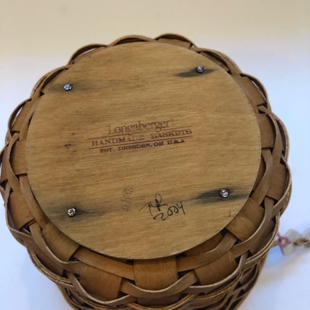 Longaberger Horizons of Hope breast cancer Tag & U shape basket - Picture 5 of 8